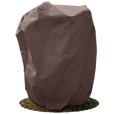 Frostschutzhaube 80g/m² 155cmx150cm Winterschutz Frostschutzvlies braun