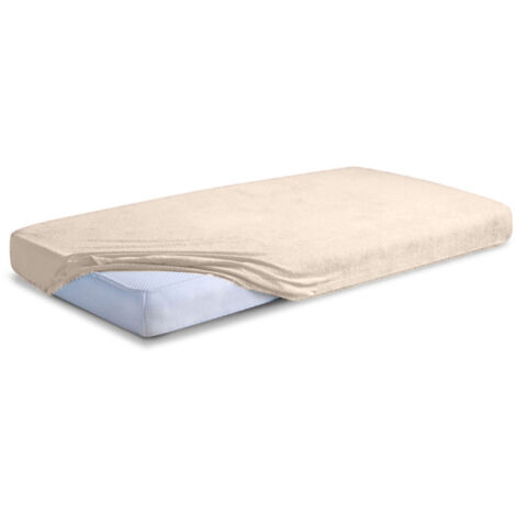 FROTTE CLASSIC Platte mit Gummi 190x210, 200x220x20, beige15, MATEX