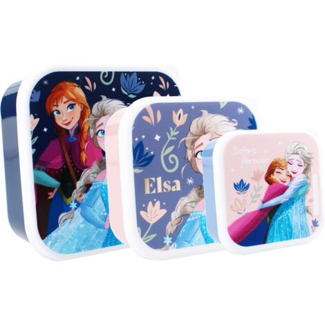 Frozen II Snackbox – 3-in-1 Brotdose mit Anna & Elsa für Kinder