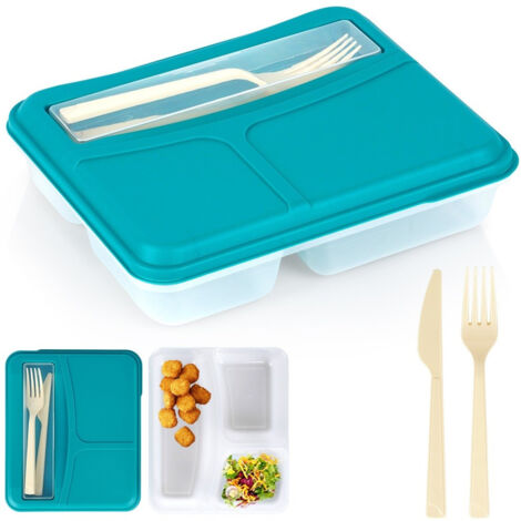 Frühstücksbehälter Lunchbox Unterteilte Lunchbox Besteck