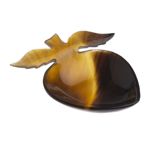 FRUIT - Coupelle en Sabot Naturel Sculpté - 8.5x6.5cm - Bol Artisanale Unique avec Finition Naturelle - Idéal Apéritif et Décoration