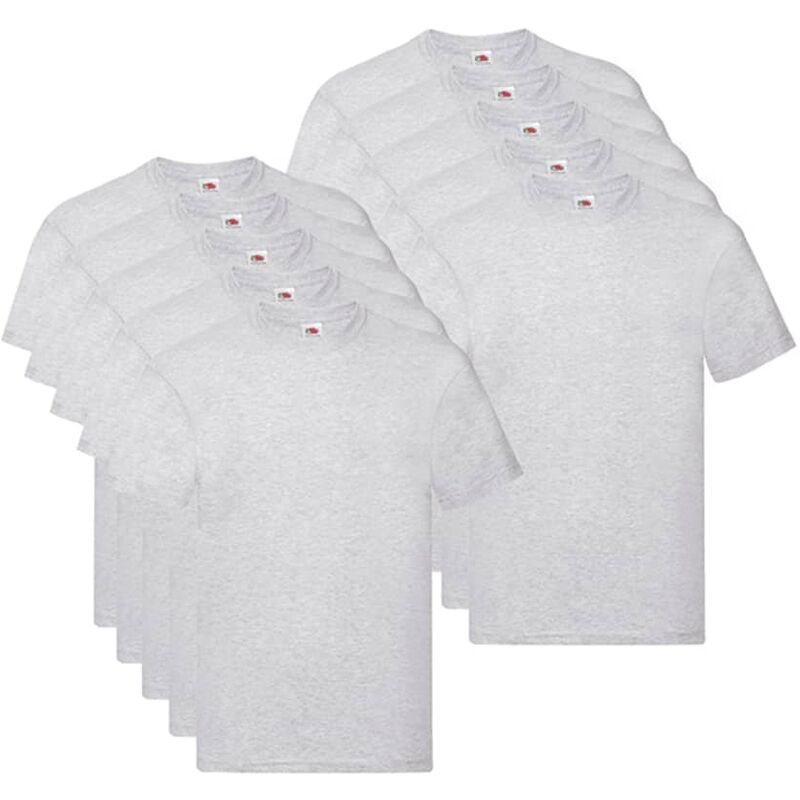 

Fruit of the Loom Camisetas originales 10 uds gris S algodón - Gris