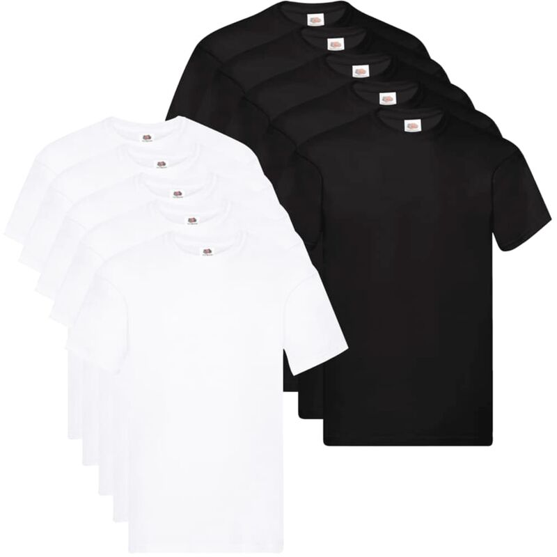 

Fruit of the Loom Camisetas originales 10 uds S algodón - Blanco