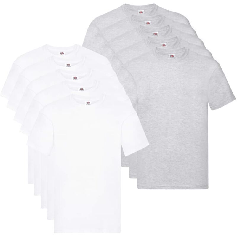 

Fruit of the Loom Camisetas originales 10 uds S algodón - Blanco