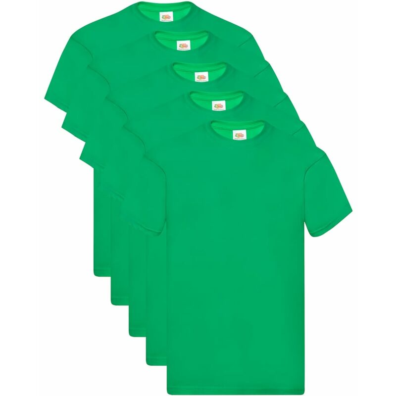 

Fruit of the Loom Camisetas originales 5 uds verde S algodón - Verde