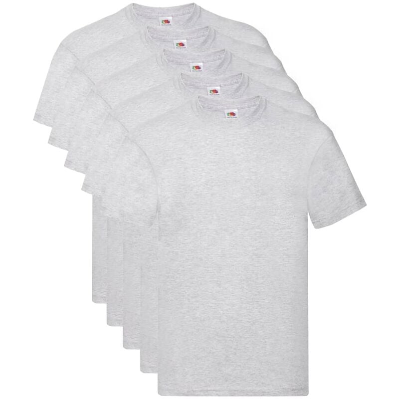 

Fruit of the Loom Camisetas originales 5 uds gris S algodón - Gris