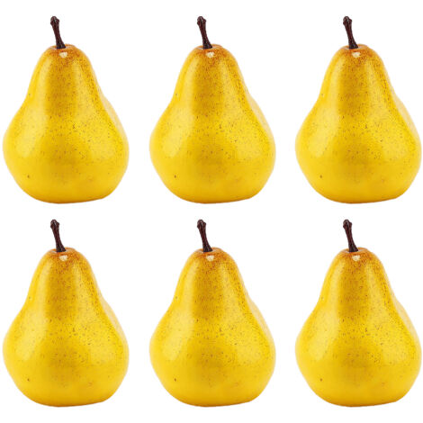 Fruits décoratifs artificiels pour film 6 pièces Foam coloré 8.5 x 8.2cm Poids 200g pour props scène et peinture