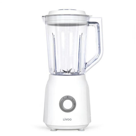 frullatore 1,5 l 600 w bianco acciaio inox - DOP242W - livoo
