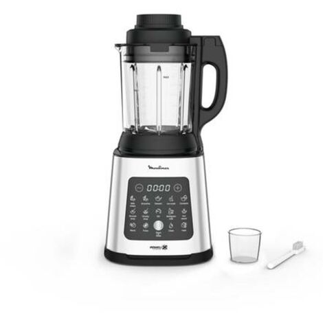 Frullatore a immersione 2 L - 1.400 W - 10 programmi - Vetro - Lame Powelix - Auto-pulizia - App Moulinex - Metallo - Gp Seb France - M