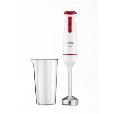 Frullatore ad Immersione UFESA PULSAR600DELUX Bianco Rosso 600 W
