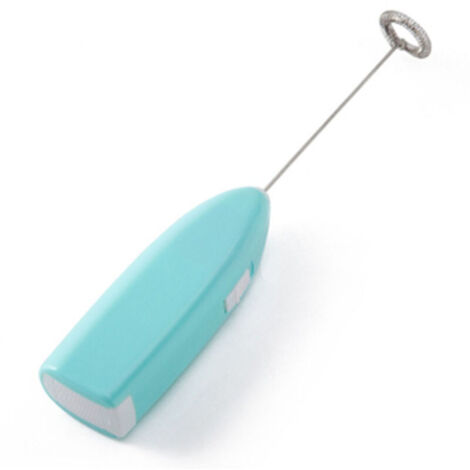Frullatore elettrico a immersione, resistente, portatile e senza fili per caffè (blu)
