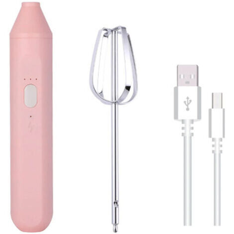 Frullatore elettrico portatile: ideale per sbattere le uova, mescolare gli ingredienti per torte, montare il latte e preparare il caffè. Include frusta e cavo.