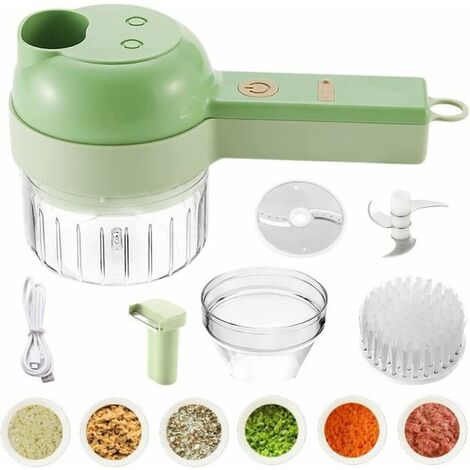 Frullatore elettrico ricaricabile Tritatutto Mixer carne verdure spezie 200ml