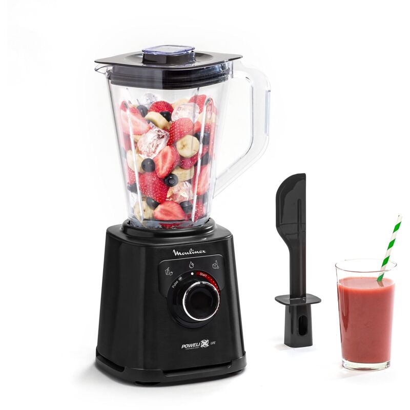 Image of Moulinex - Perfect Mix+ Frullatore, Bicchiere da 1200 w, Risultati Rapidi, Capacità 2 l, 3 Programmi: frullatore smoothie, tritan, autoclean, brocca