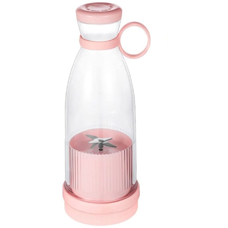 Image of Frullatore Portatile Mini Juice Bottiglia per Smoothie Ricaricabile Portatile Colore: Rosa