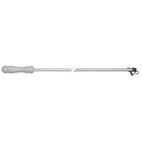Frusta per bastone tende 125 cm - bianco