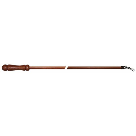 Frusta per bastone tende 125 cm - noce