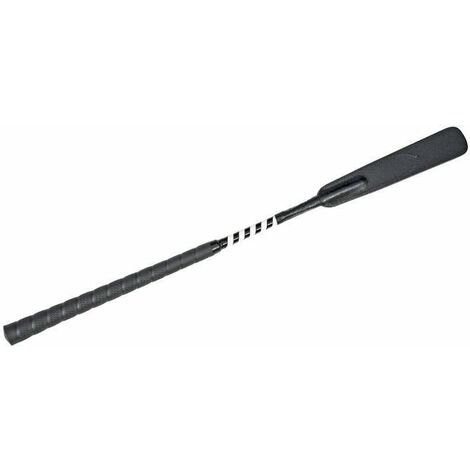 Frustino bicolore con manico in gomma golf e punta in pelle 65 cm - Nero/Bianco