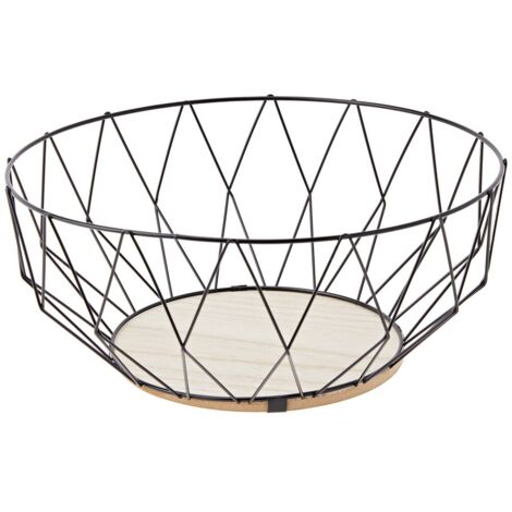 Frutero metálico baltik gris ø28cm