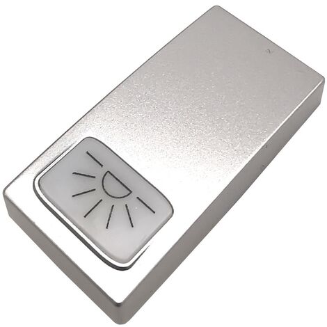 Frutti compatibili vimar plana Interruttori prese pulsanti silver argento Coperchio pulsante luce x 2pz
