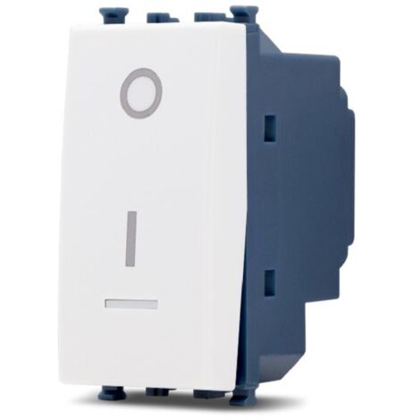 Frutti elettrici compatibili con supporti Vimar Arké bianco interruttore presa pulsante schuko deviatore  Inter. bipolare retroilluminabile