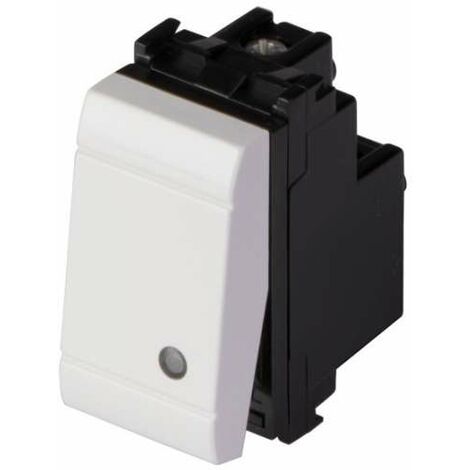 Frutto interruttore unipolare 16A-250V Evolution Bianco