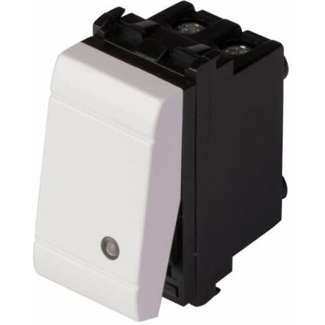 Frutto pulsante unipolare 16A-250V Evolution Bianco