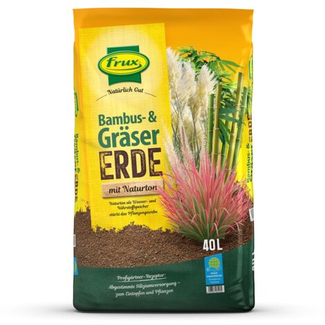 frux® Bambus & Gräsererde 40 Liter mit extra Silizium