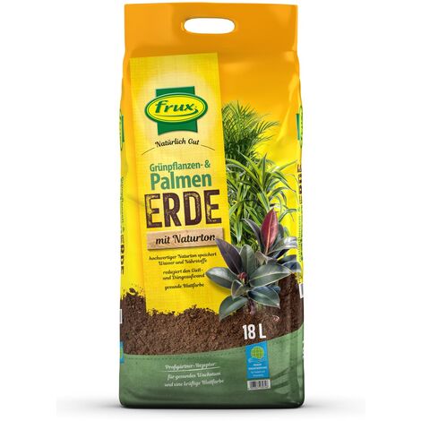 frux® Grünpflanzen- & Palmenerde mit Naturton Natürlich Gut - 18 Liter