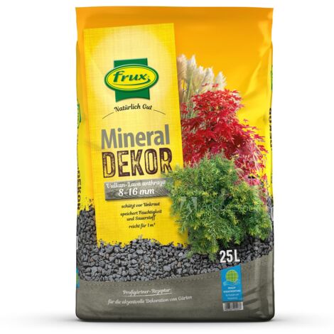 frux® Mineraldekor Vulkan-Lava anthrazit 25 Liter für ca. 1 m²