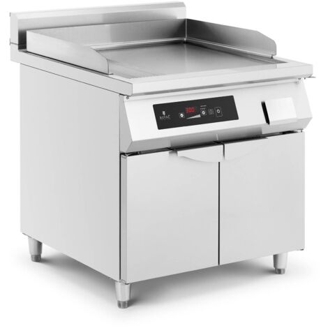 Saro Piastra elettrica professionale - Fry Top GH 610R, da tavolo, acciaio  