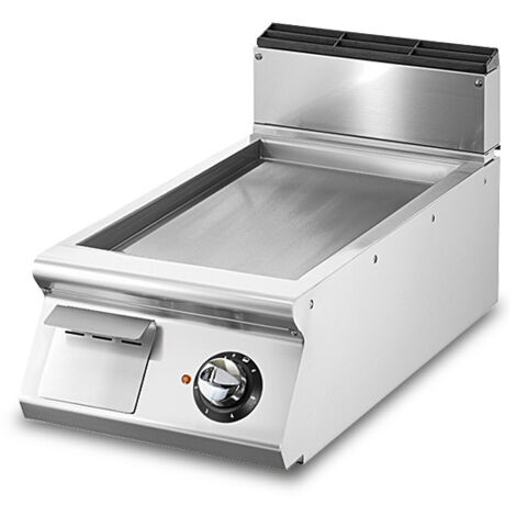 Fry-top électrique, top, plaque lisse chromée- Virtus - VS9040FTEVCRT