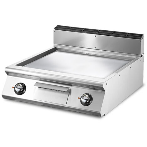 Fry-top électrique, top, plaque lisse chromée- Virtus - VS9080FTEVCRT