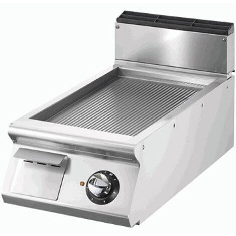 Fry-top électrique, top, plaque nervurée chromée- Virtus - V7040FTREVCRT