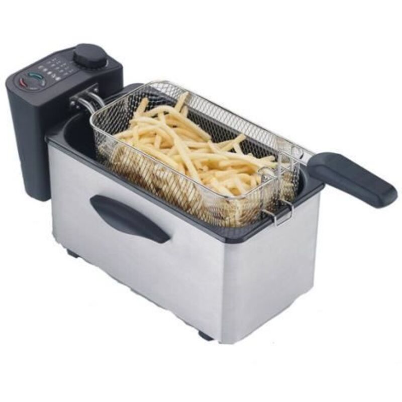 Fryer - COMELEC - FR-3070/3071 - 3.3 L - 3000W - Stainless steel