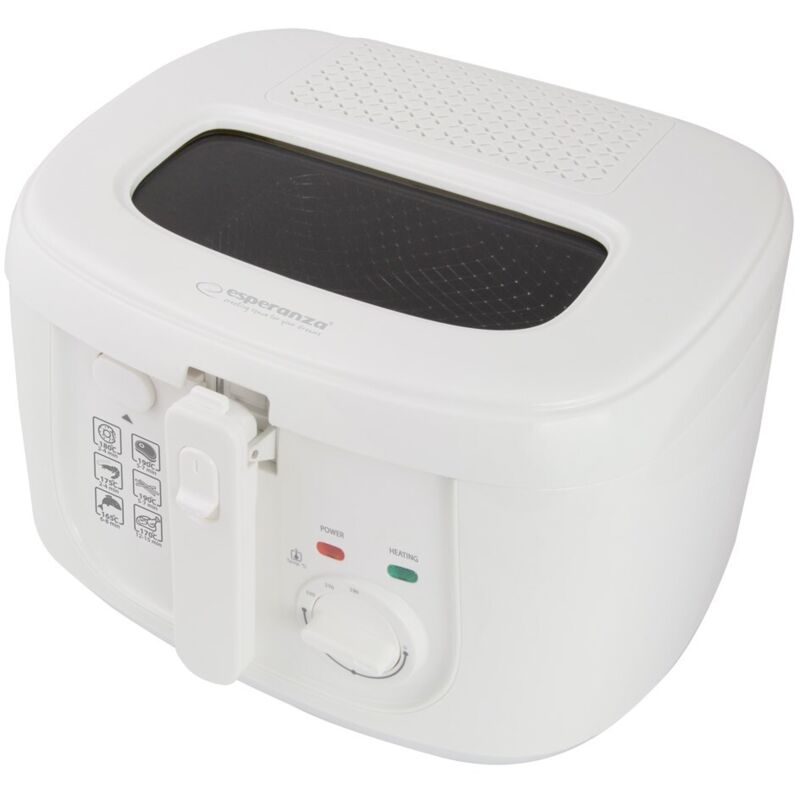 Esperanza Friteuse de rouleaux de printemps 2.5L Blanc