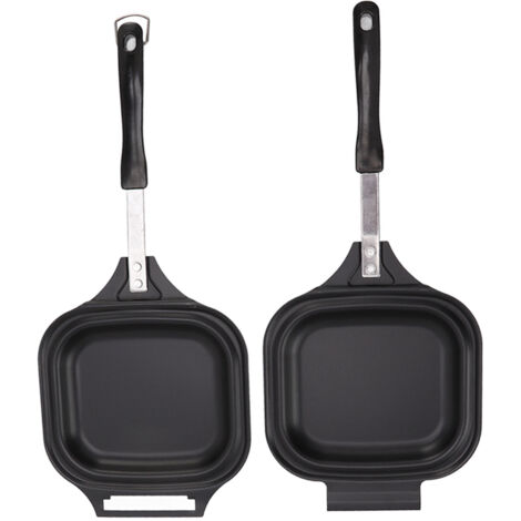 Frying Pan Even Heating Easy Cleaning Double Sided Iron Pancake Pan for Restaurants Home