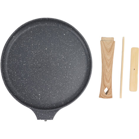 Frying Pan Prevents Stick Medical Stone Coating Aluminium Alloy Integrated Die Casting Breakfast Pan