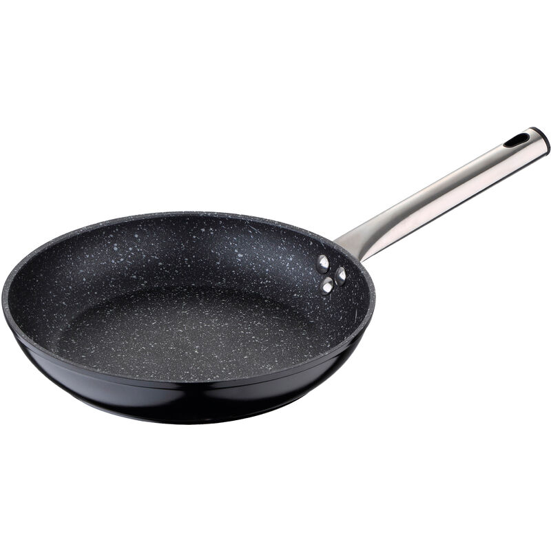 

San Ignacio - Sartén grill de 30 cm en aluminio forjado con recubrimiento antiadherente, acabado en negro