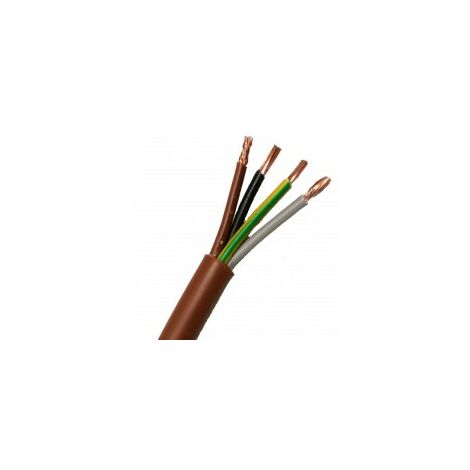 FS18OR18 Câble antidéflagrant 5X1 MMQ Marron 1 Mt