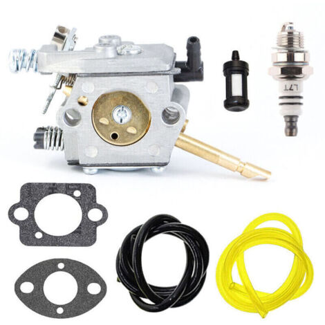 FS66 WT-45 Carburateur pour Stihl FS86 FS48 FS52 FS56 FS62 FS81 FS106 Débroussailleuse Remplace WT-45-1 WT-45A 4126 120 0610, avec Joint Bougie d'allumage