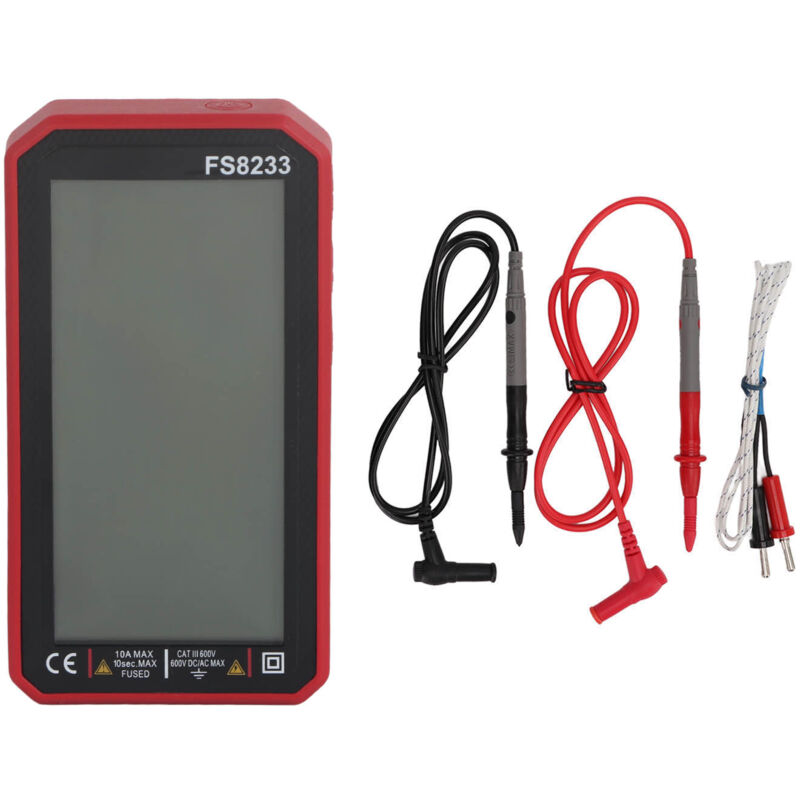 Sunxury - FS8233 multimètre numérique portable testeur de courant de tension grand écran compteur de capacité de résistance