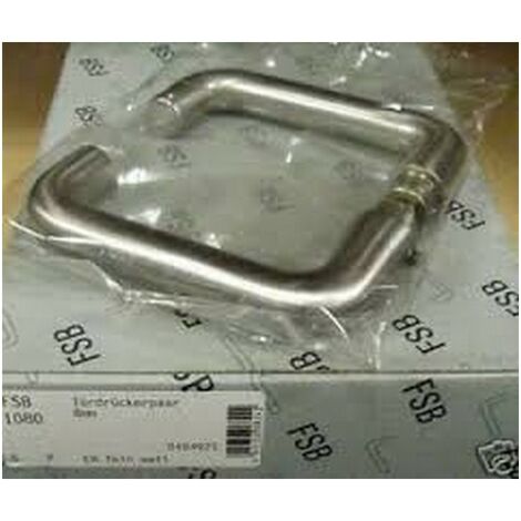Fsb 1080 0030 0105 - Paire de poignée de portes - 7mm - Aluminium mat