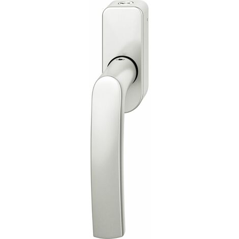 FSB Fenstergriff 34 1015 abschließbar ovale Rosette, Aluminium silber eloxiert
