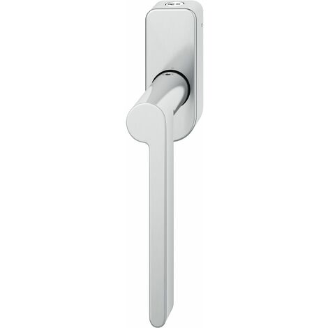 FSB Fenstergriff 34 1021 abschließbar ovale Rosette, links, Edelstahl matt