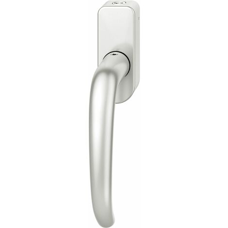 FSB Fenstergriff 34 1023 abschließbar ovale Rosette, Aluminium silber eloxiert