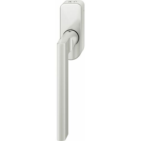 FSB Fenstergriff 34 1035 abschließbar ovale Rosette, Aluminium silber eloxiert