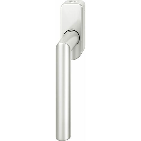 FSB Fenstergriff 34 1076 abschließbar ovale Rosette, Aluminium silber eloxiert