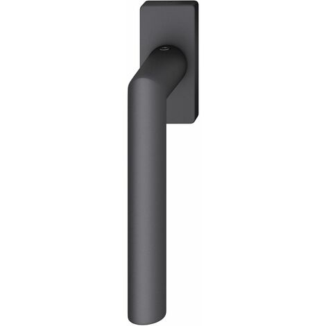 FSB Fenstergriff 34 1076 eckige Rosette, Aluminium schwarz matt