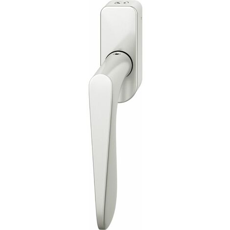 FSB Fenstergriff 34 1144 abschließbar ovale Rosette, Aluminium silber eloxiert